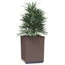 plantekasser 4 stk. 30x30x37 cm polypropylen brun