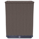 plantekasser 4 stk. 30x30x37 cm polypropylen brun