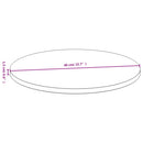bordplade Ø40x1,5 cm bambus