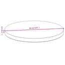 bordplade Ø30x2,5 cm bambus