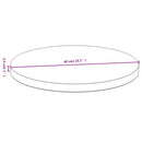 bordplade Ø40x2,5 cm bambus