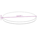 bordplade Ø50x2,5 cm bambus