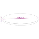 bordplade Ø70x2,5 cm bambus