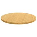 bordplade Ø90x2,5 cm bambus