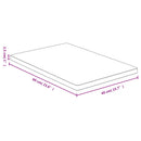 bordplade 40x60x2,5 cm bambus