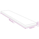 væghylde 100x20x4 cm bambus