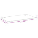 bordplade til skrivebord 100x60x1,5 cm bambus