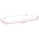 bordplade til skrivebord 110x55x4 cm bambus