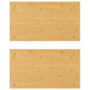 kogepladelåg 2 stk. 50x28x1,5 cm bambus