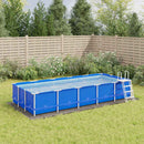 poolunderlag 550x280 cm polyester-geotekstil lysegrå