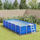 poolunderlag 640x321 cm polyester-geotekstil lysegrå
