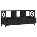 tv-bord 102x33x45 cm konstrueret træ og jern sort