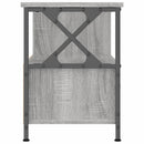 tv-bord 90x33x45 cm konstrueret træ og jern grå sonoma-eg