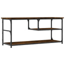 tv-bord 103x38x46,5 cm konstrueret træ og stål røget eg