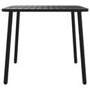 havebord 80x80x71 cm stål antracitgrå