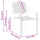 Have Stol 4 pcs Antracit 56 x 65 x 89 cm Stål