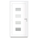 hoveddør 100x200 cm aluminium og PVC hvid