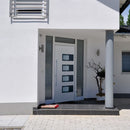 hoveddør 110x210 cm aluminium og PVC hvid