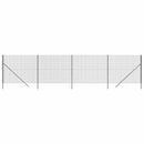 trådhegn 1,6x10 m galvaniseret stål antracitgrå