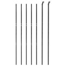 trådhegn 1,6x10 m galvaniseret stål antracitgrå