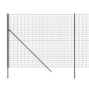 trådhegn 1,8x10 m galvaniseret stål antracitgrå