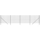 trådhegn 1,6x10 m galvaniseret stål antracitgrå