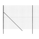 trådhegn 1,6x10 m galvaniseret stål antracitgrå