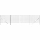 trådhegn 2,2x10 m galvaniseret stål antracitgrå