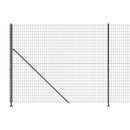 trådhegn med flange 1,6x10 m antracitgrå