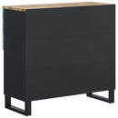 skænk med 2 låger 80x33x75 cm massivt mangotræ