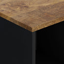 skænk med 2 låger 80x33x75 cm massivt mangotræ