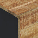 skab med 3 låger 40x33x110 cm massivt mangotræ og jern