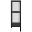 skænk 40x35x105 cm glas og stål sort