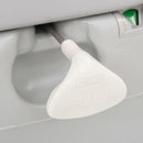 transportabelt campingtoilet 22+12 l HDPE grå og hvid