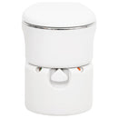 bærbart campingtoilet 24+17 l HDPE og stål hvid