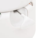 bærbart campingtoilet 24+17 l HDPE og emalje hvid