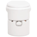 bærbart campingtoilet 24+17 l HDPE og PP hvid