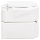 bærbart campingtoilet 24+17 l HDPE og PP hvid