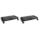 møbelhunde 2 stk. 200 kg polypropylen sort