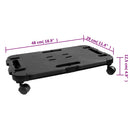 møbelhunde 3 stk. 200 kg polypropylen sort