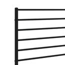 udskiftningsgavl 80 cm metal sort