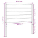 udskiftningsgavl 90 cm metal sort