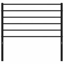 udskiftningsgavl 107 cm metal sort