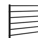 udskiftningsgavl 107 cm metal sort