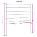 udskiftningsgavl 107 cm metal sort