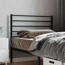 udskiftningsgavl 107 cm metal sort