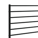 udskiftningsgavl 120 cm metal sort