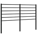 udskiftningsgavl 135 cm metal sort
