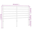 udskiftningsgavl 150 cm metal sort