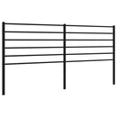 udskiftningsgavl 200 cm metal sort